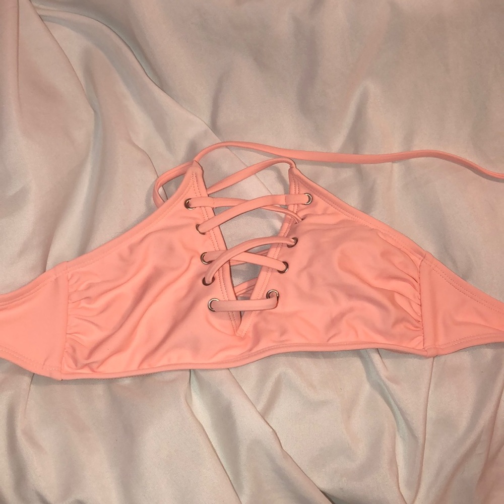 pink bathing suit top